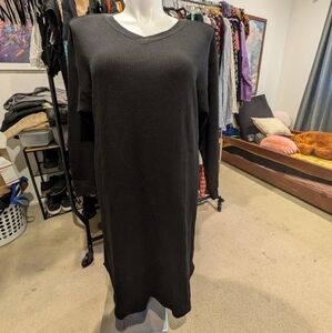 Uniqlo Black Long Sleeve Dress